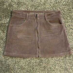 American Eagle super hi-rise a-line skirt with zipper detail -size 12